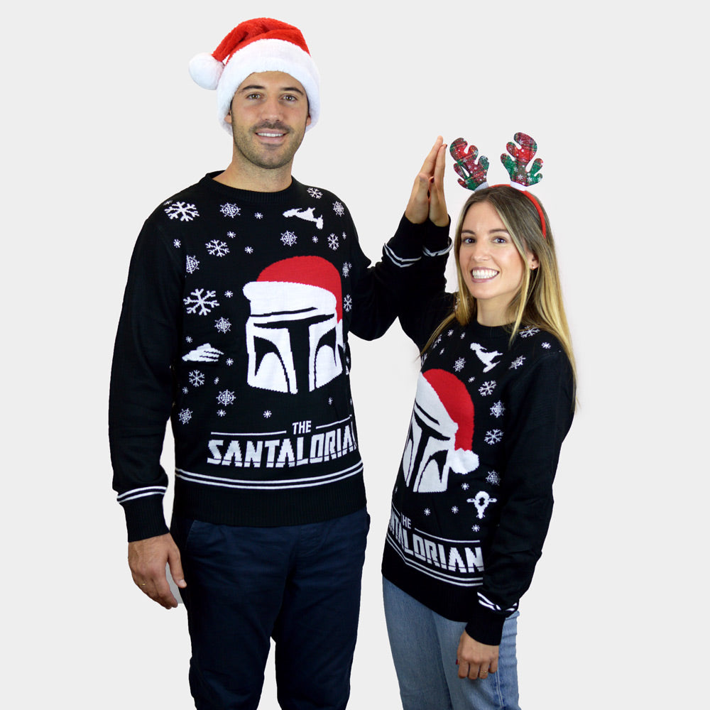 Womens Ugly Christmas Sweater The Santalorian