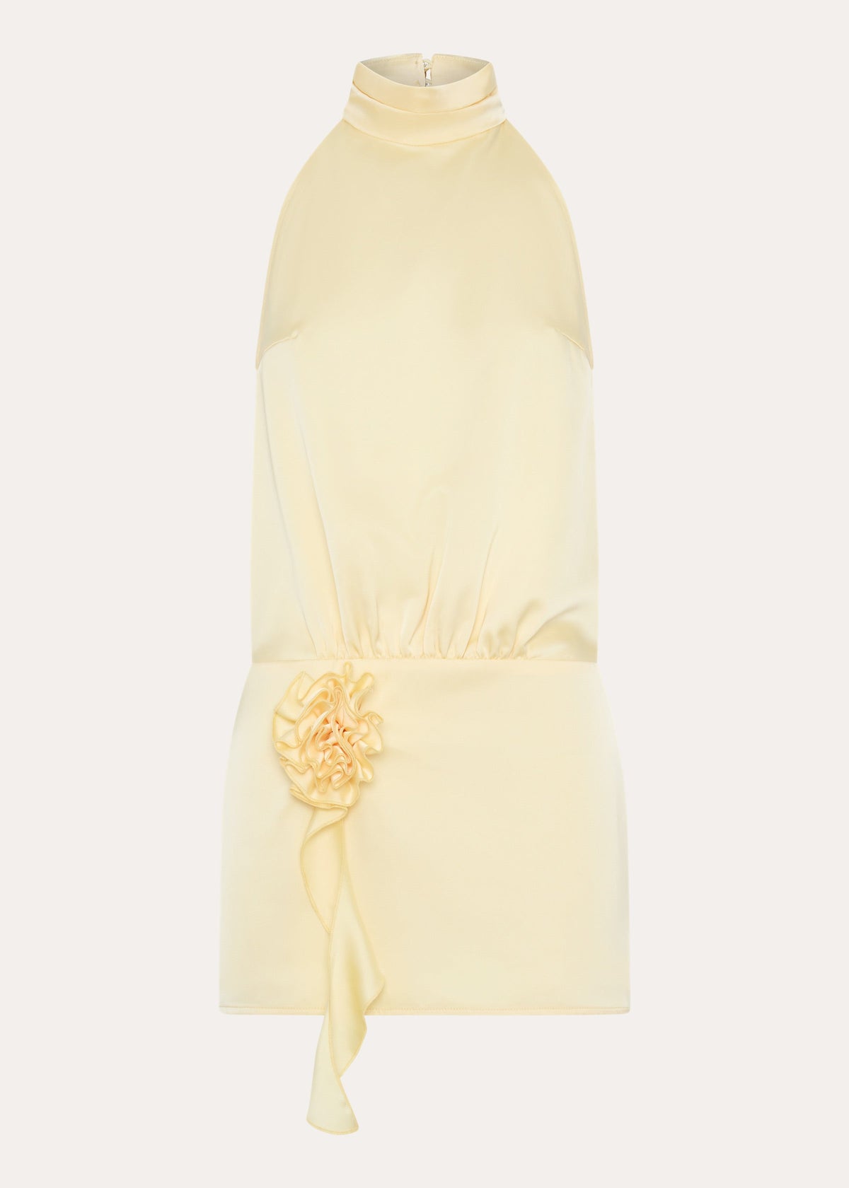 Birdie Halterneck Mini Dress - Yellow