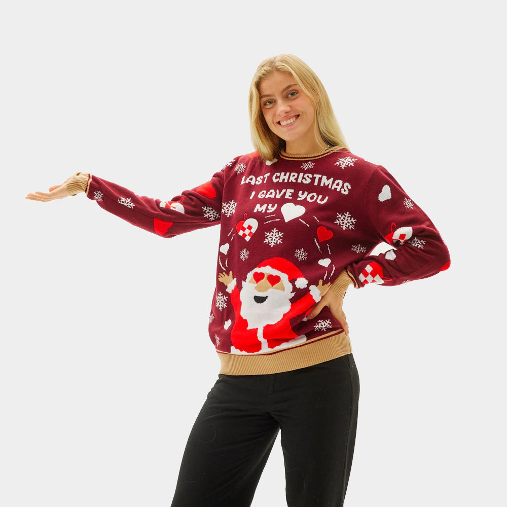 Womens Ugly Christmas Sweater Last Christmas I gave you my Heart