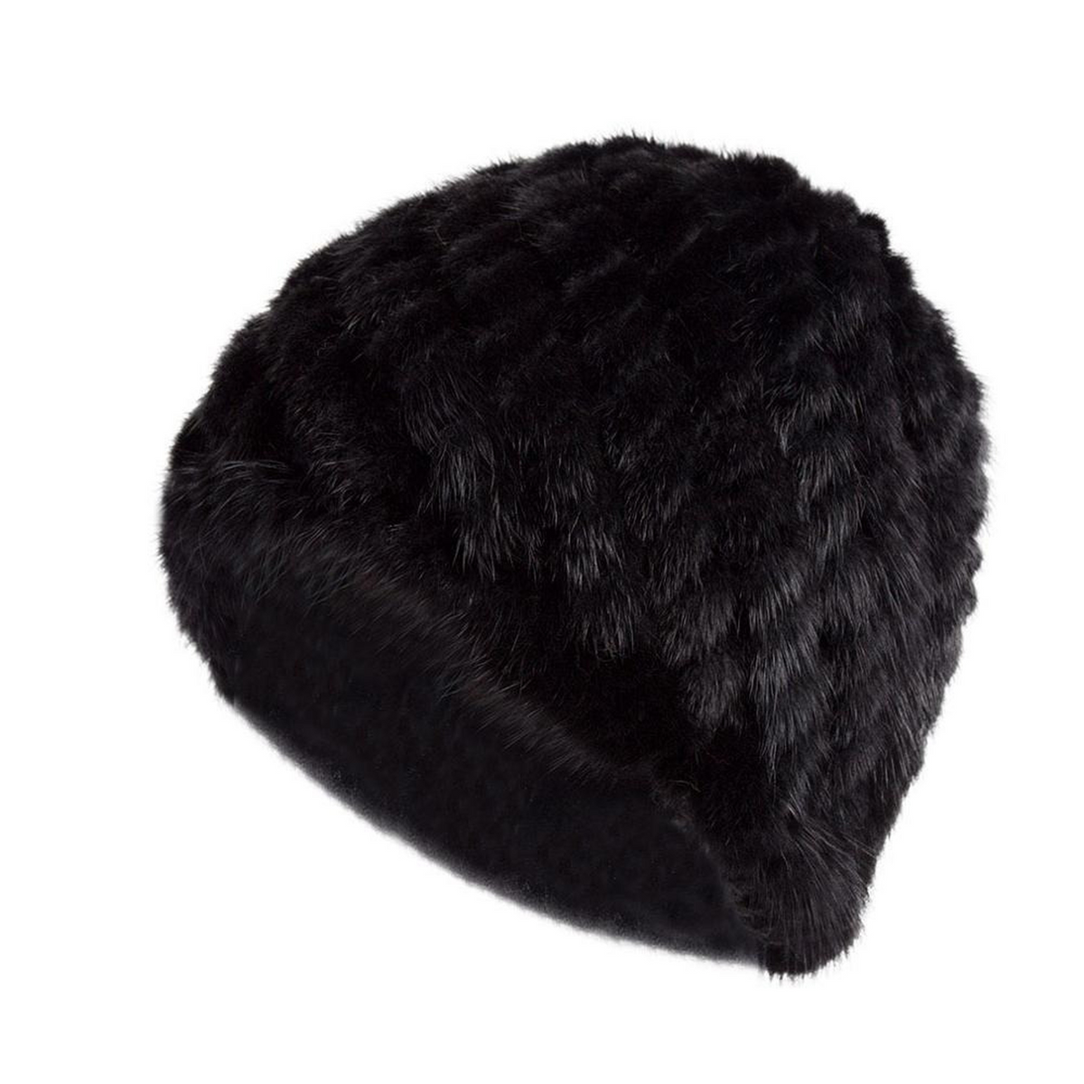 Womens Hats Winter Knitted Real Mink Fur Cap Women Fur Hat Winter Hat Headgear Ears Warmer Headdress Mink Women Hat Womens Hats & Caps Fur Story FS13603