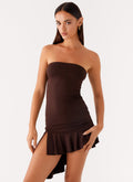 Arianne Mini Dress - Chocolate