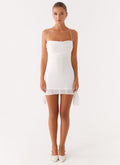 Axel Beaded Mini Dress - White