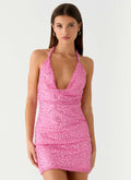 Cherry Coast Sequin Mini Dress - Pink