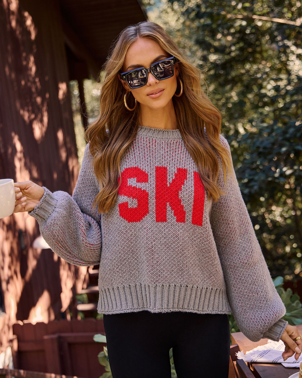 Ski Time Graphic Knit Sweater