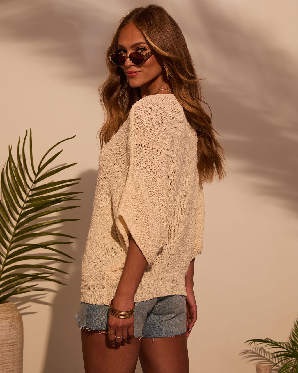 Lettie Short Sleeve Sweater Top