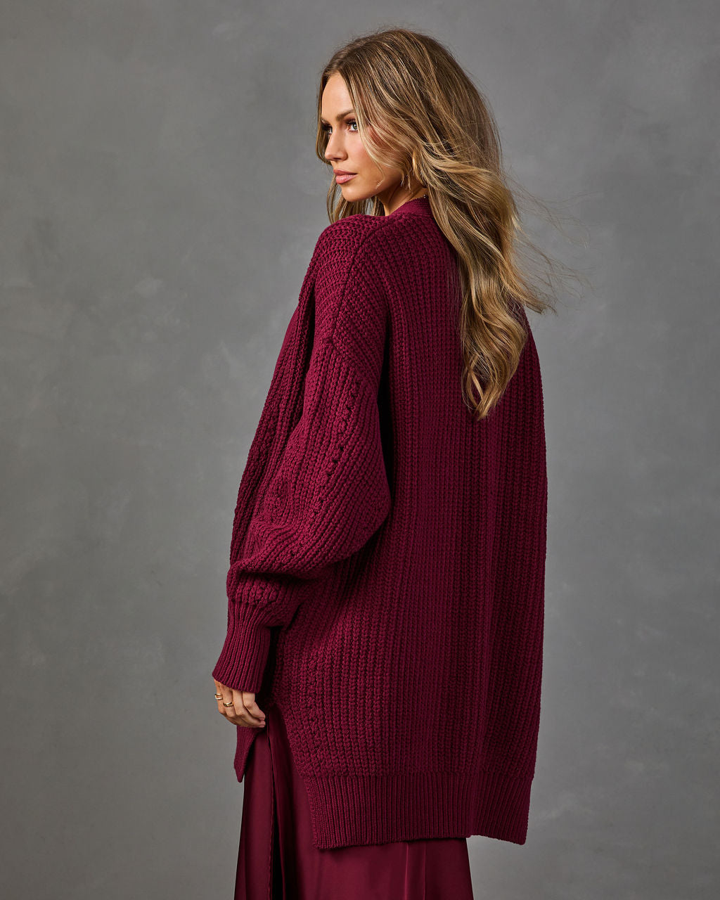 Soft Moments High Low Open Knit Cardigan