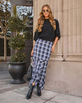 Nerida Plaid Maxi Skirt
