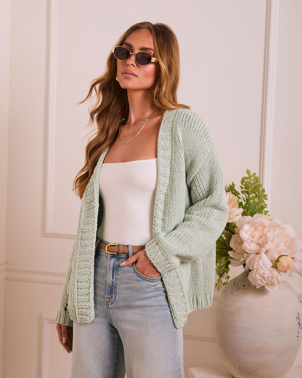 Softest Hour Open Front Knit Cardigan