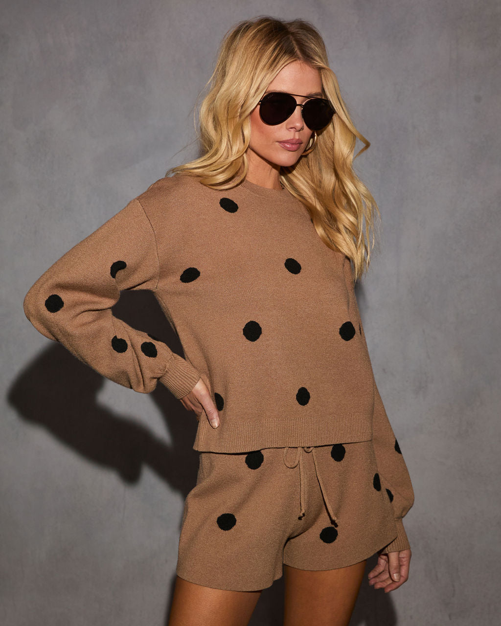 Perfect Spot Knit Polka Dot Sweater