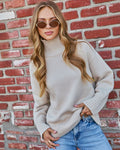 Umah Ribbed Mock Neck Sweater