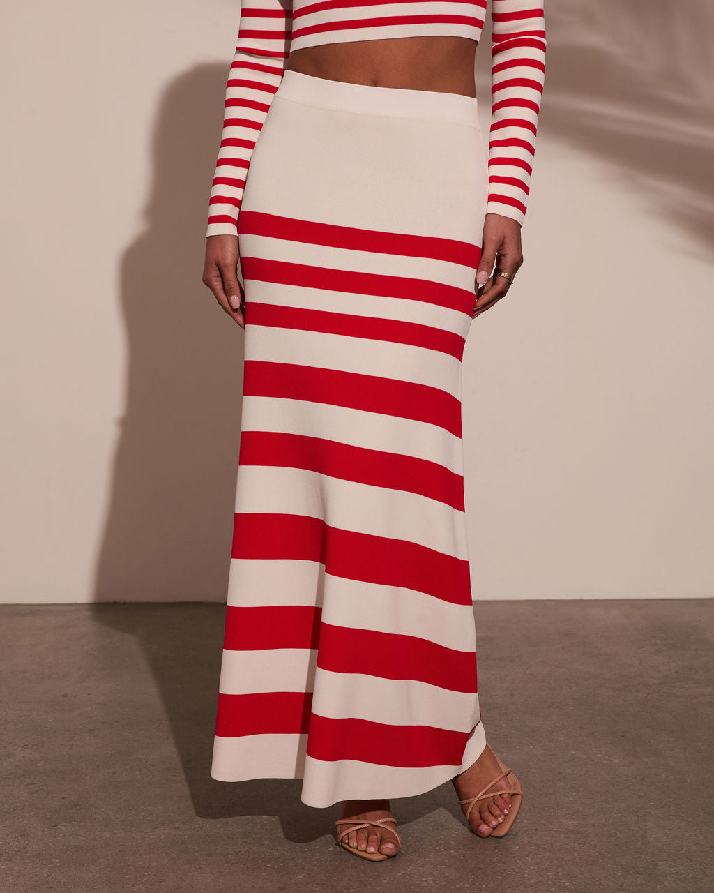 Montez Striped Maxi Skirt