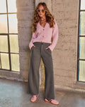 New Chapter V Neck Chunky Knit Sweater