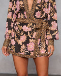 Ivy Embrace Floral Wrap Mini Skort