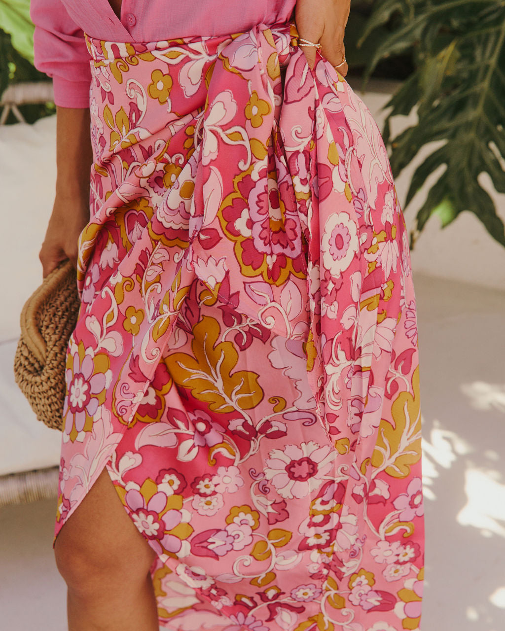 Alissa Floral Wrap Skirt
