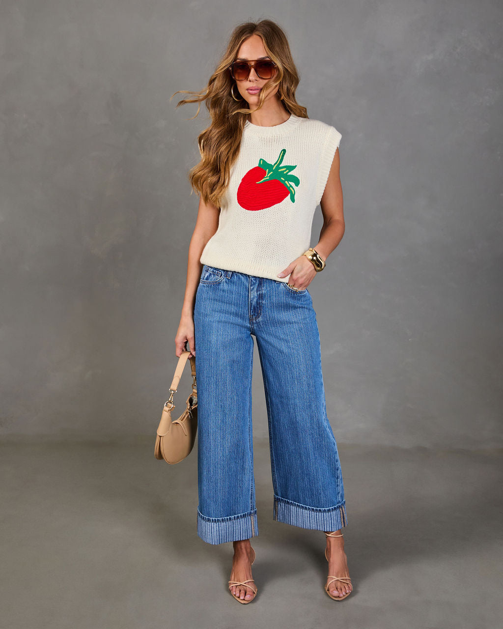 Berry Darling Knit Strawberry Sweater