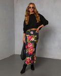 Falling for Fall Printed Maxi Skirt
