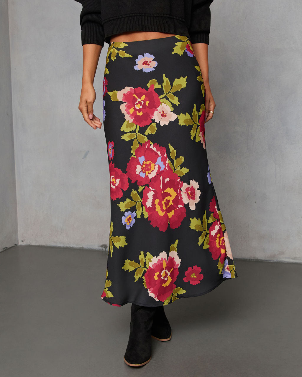 Falling for Fall Printed Maxi Skirt