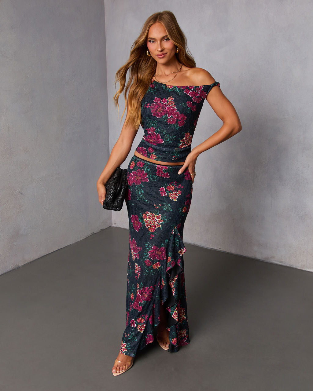 Falling Pretty Lace Maxi Skirt