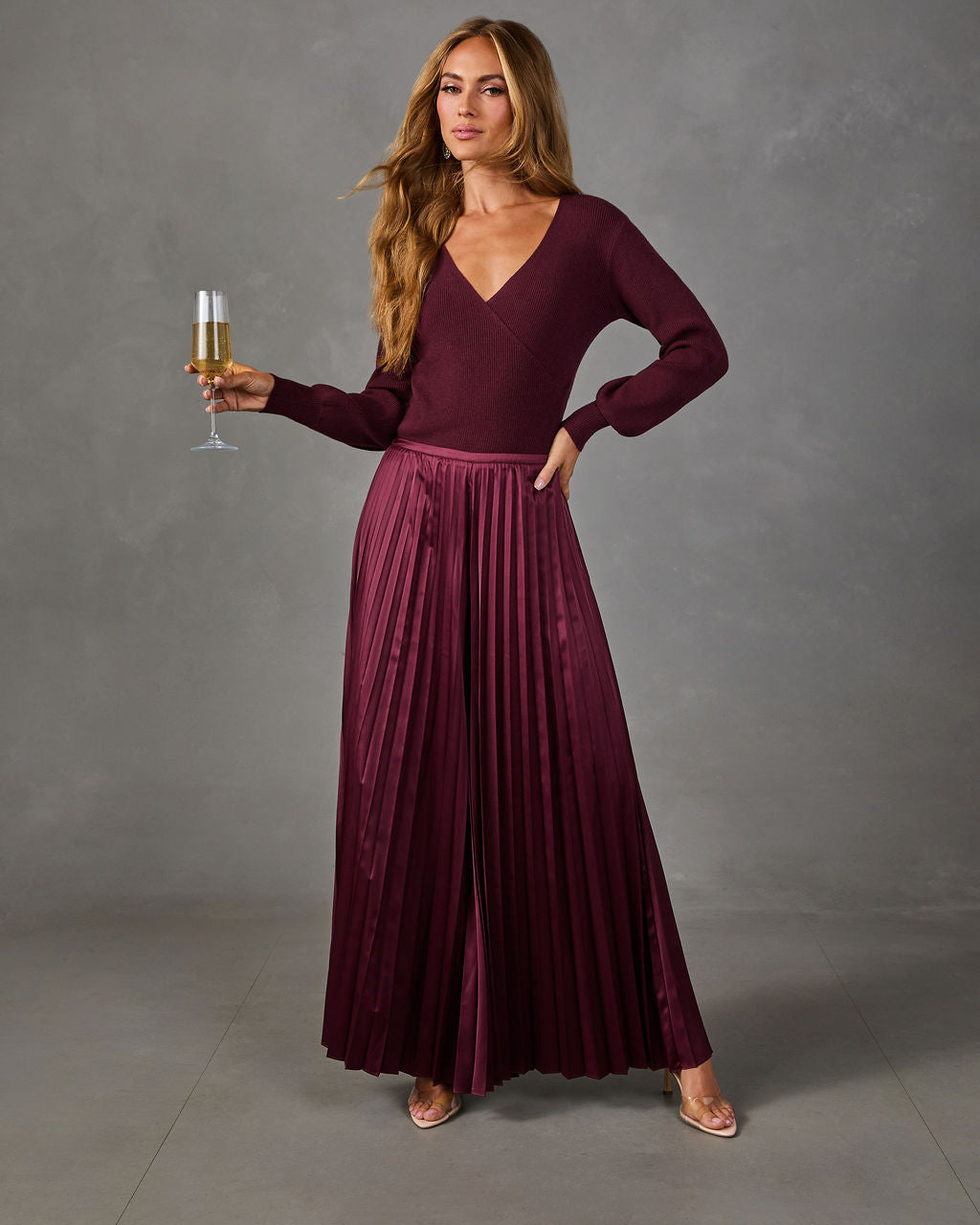 Abbey Drape Knit Sweater