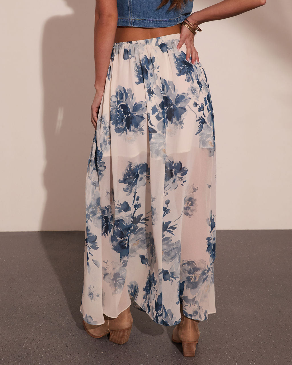 Wildflower Heirloom Floral Maxi Skirt