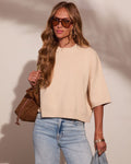 Wake Slowly Knit Short Sleeve Sweater