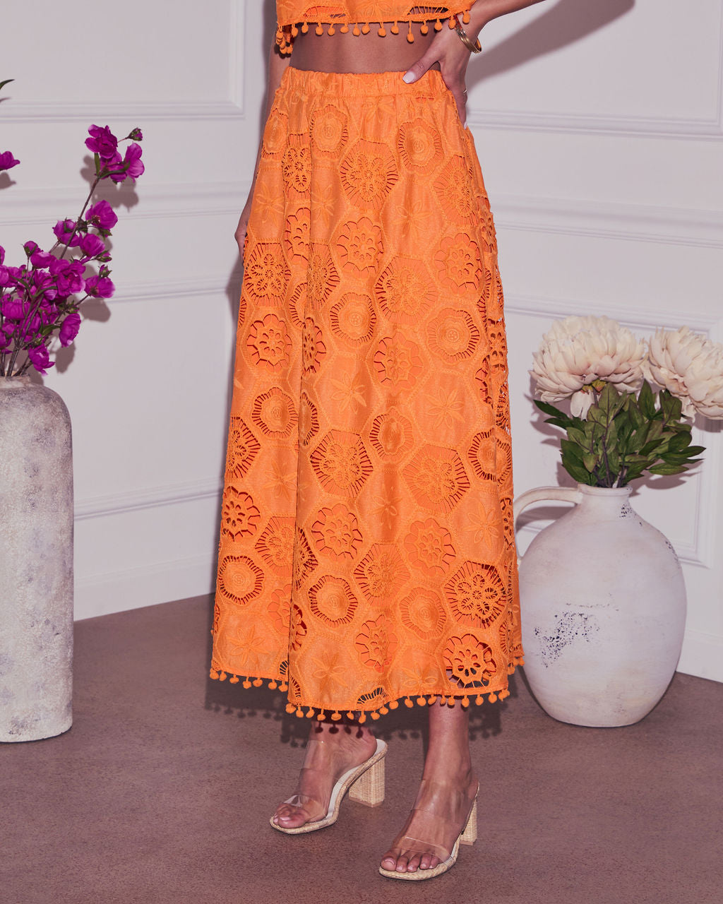 As You Are Embroidered Maxi Skirt