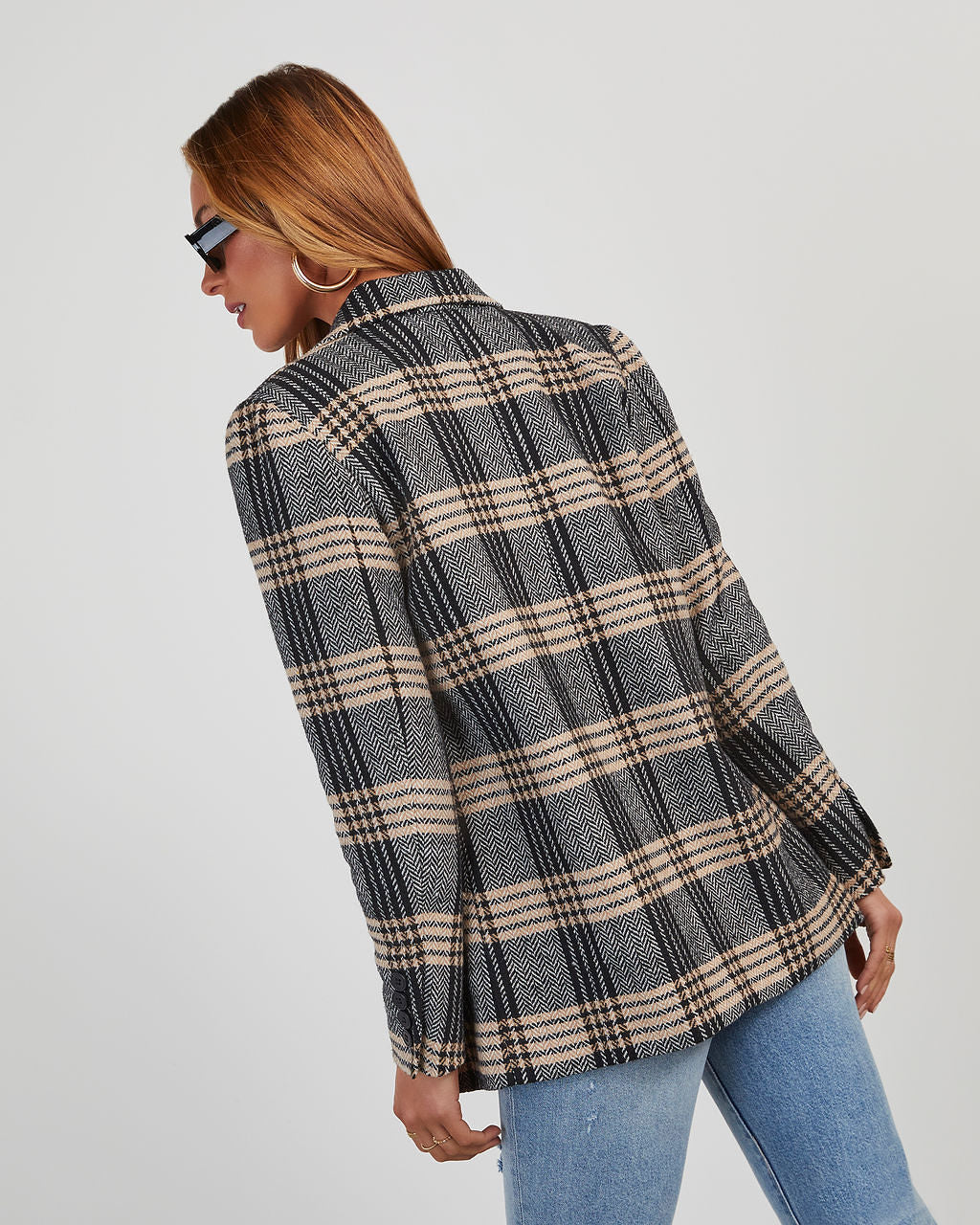 Dionne Plaid Blazer