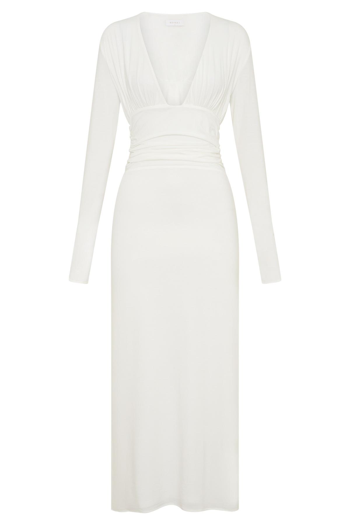 Drusilla Long Sleeve Modal Maxi Dress - White