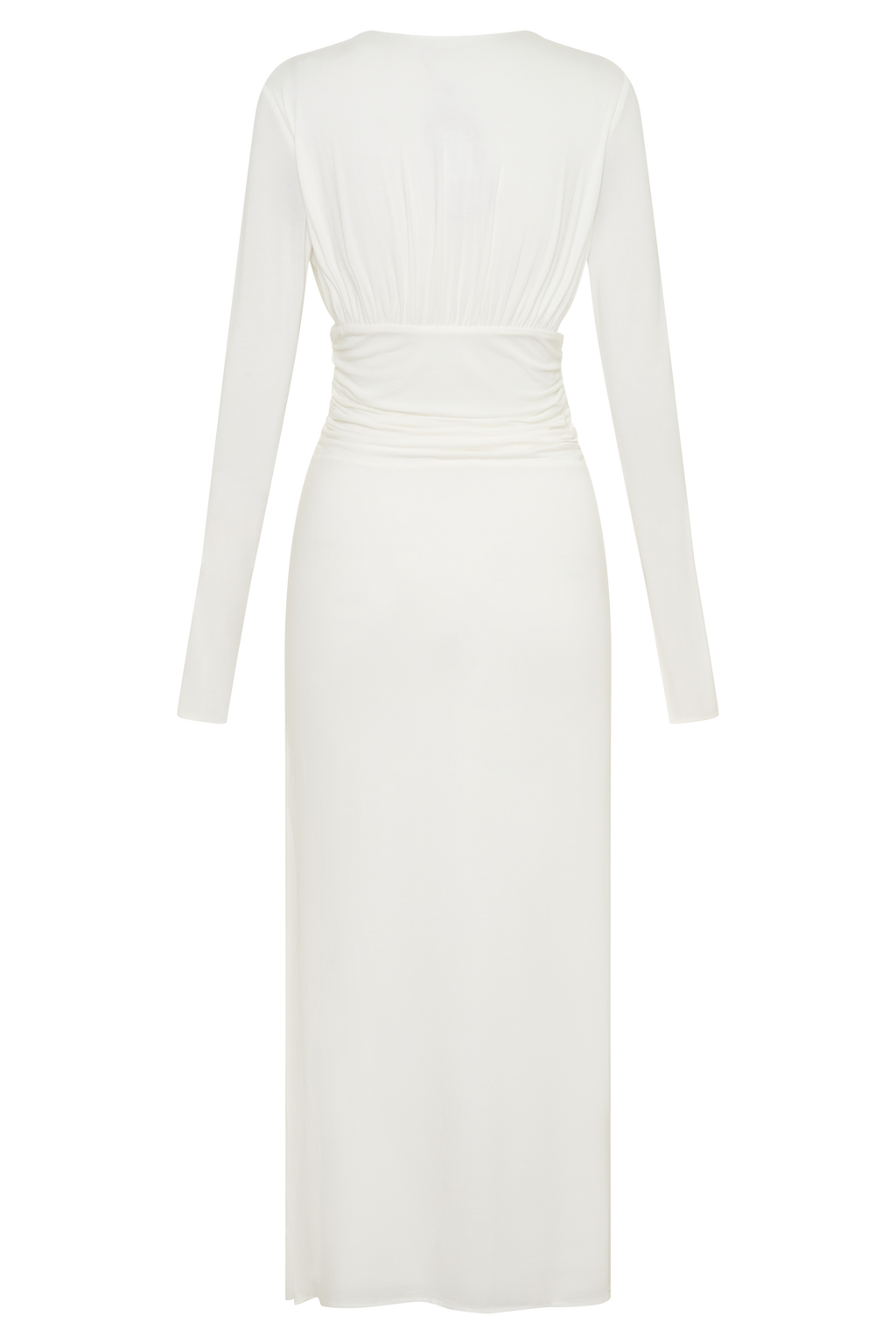 Drusilla Long Sleeve Modal Maxi Dress - White