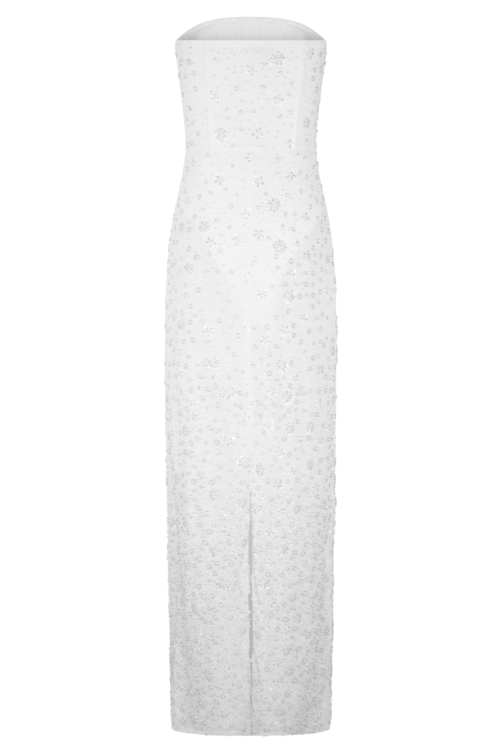 Gemma Strapless Embellished Maxi Dress - Ivory