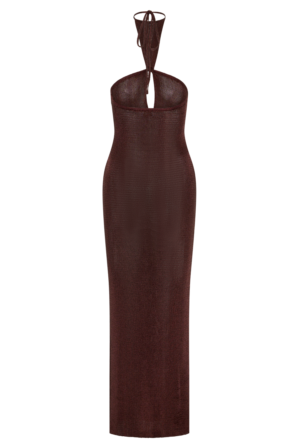 Lane Lurex Knit Maxi Dress - Chocolate