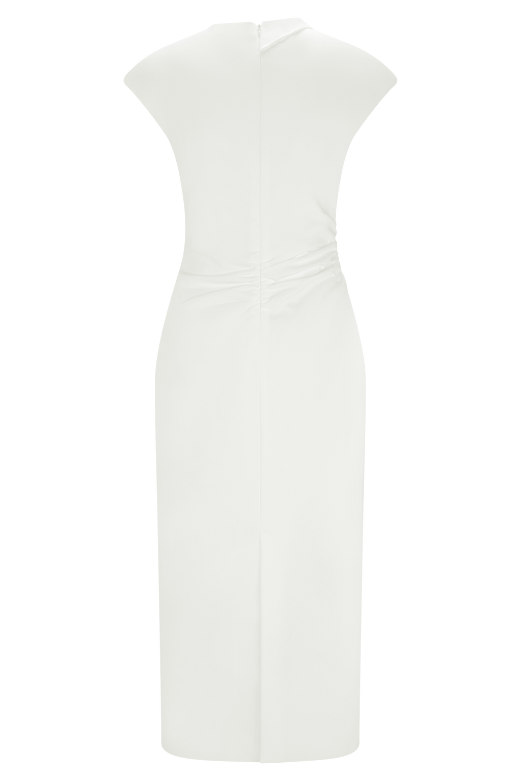 Lorena Cotton Midi Dress - White