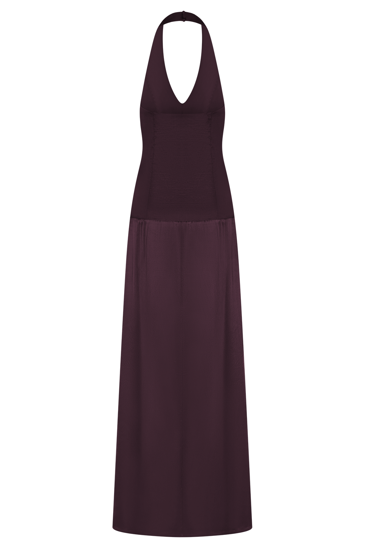Maura Taffeta And Satin Maxi Dress - Wine