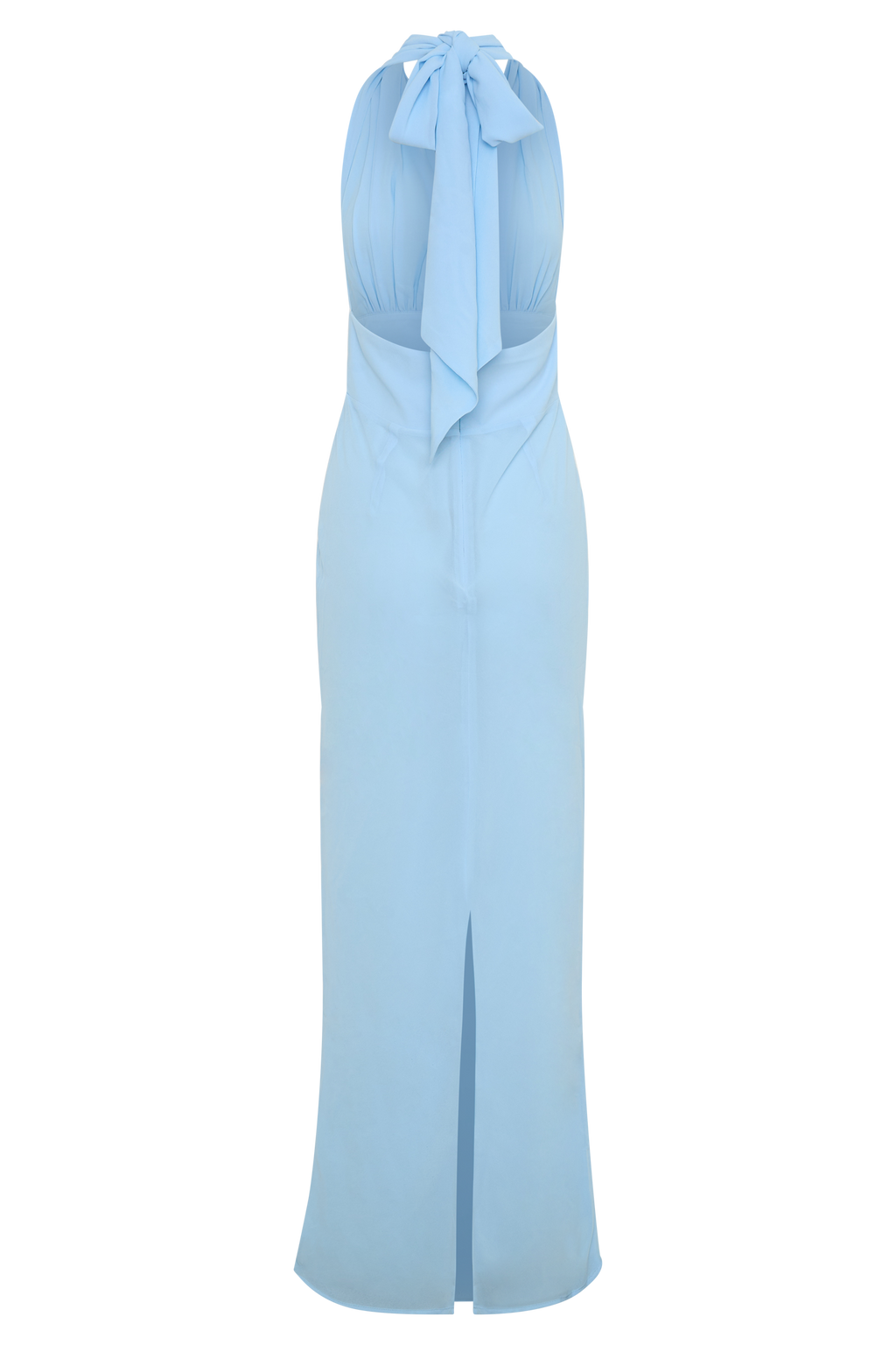 Nadine Halter Chiffon Maxi Dress - Blue
