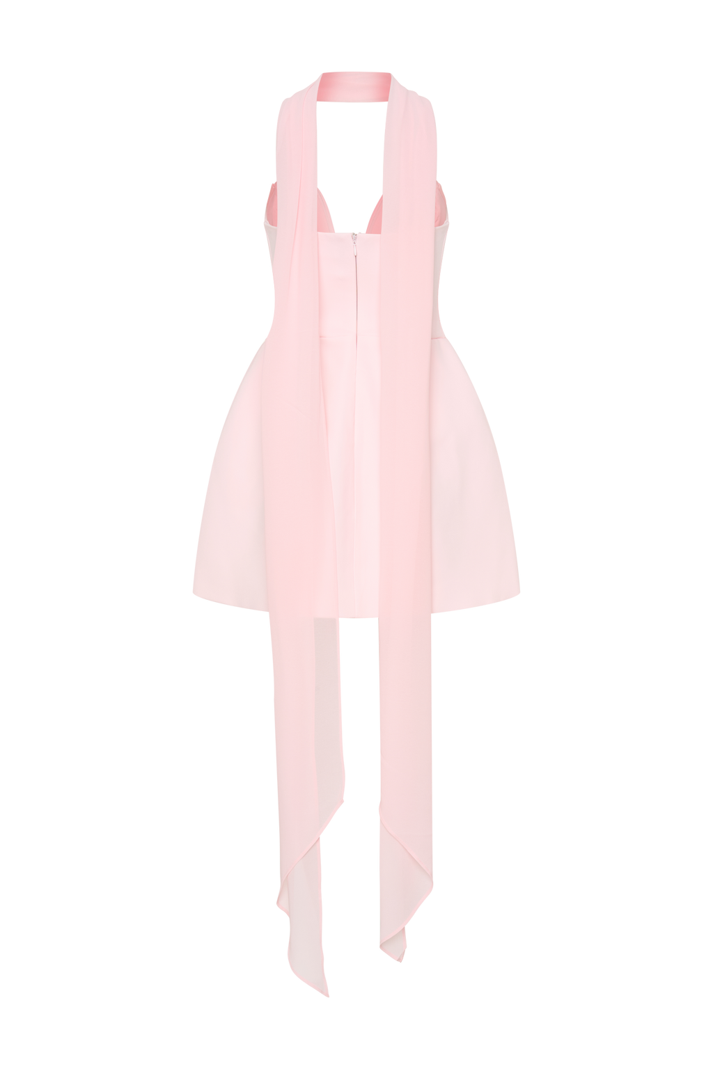 Orellia Strapless Suiting Mini Dress - Soft Pink