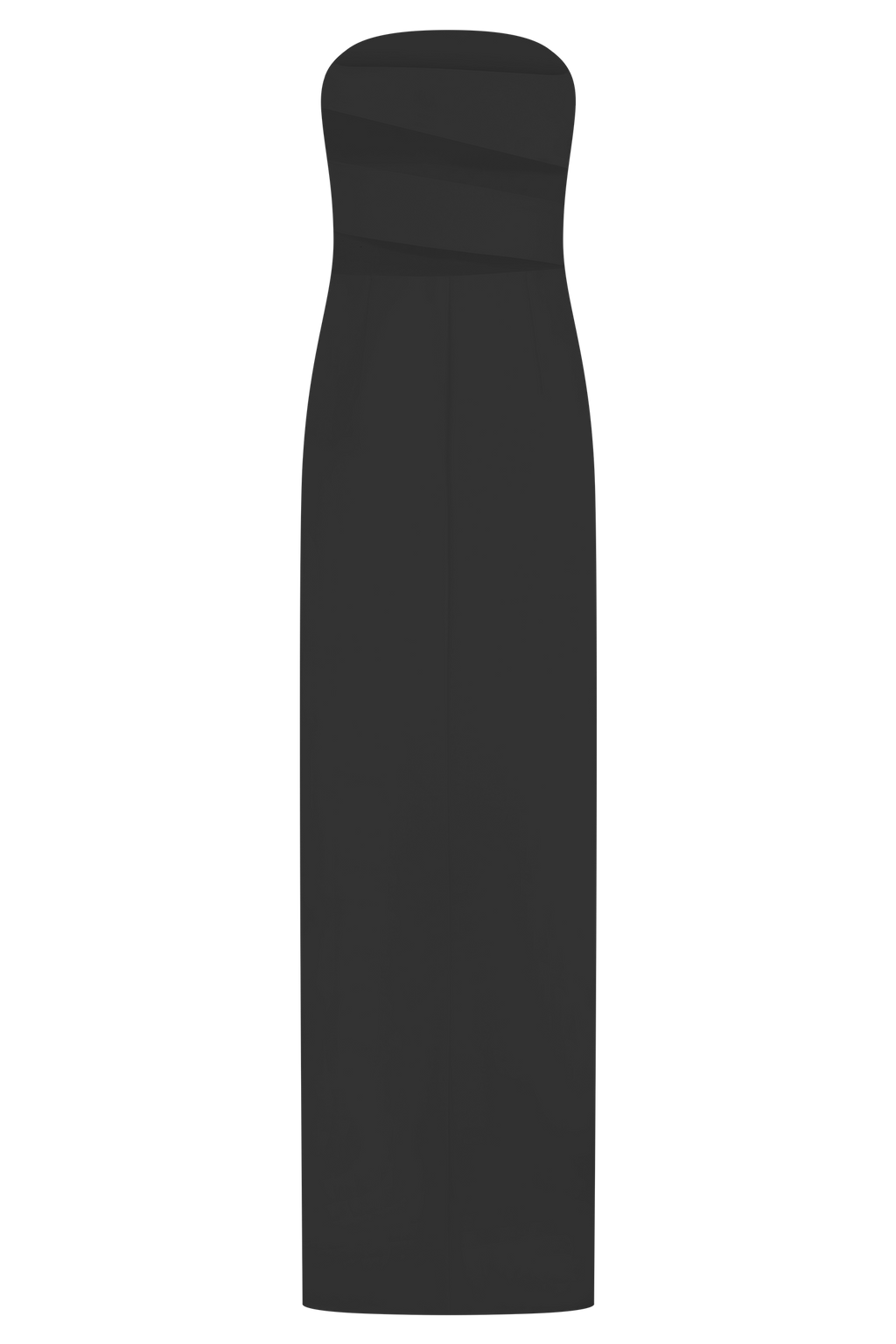 Paulina Cut Out Strapless Maxi Dress - Black