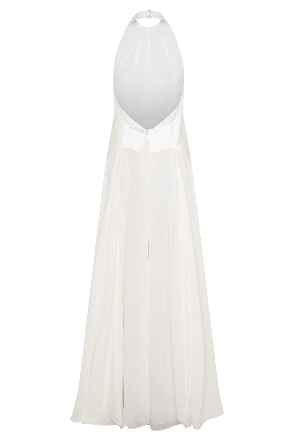 Susan Chiffon Halter Maxi Dress - Ivory