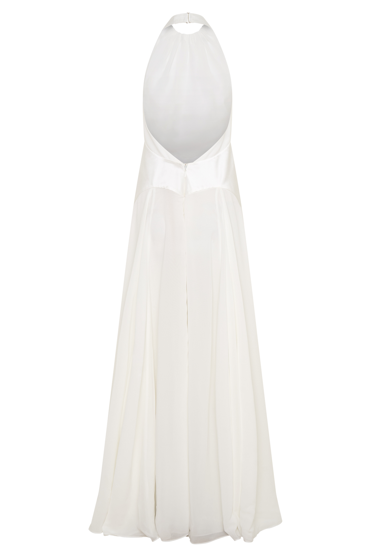 Susan Chiffon Halter Maxi Dress - Ivory