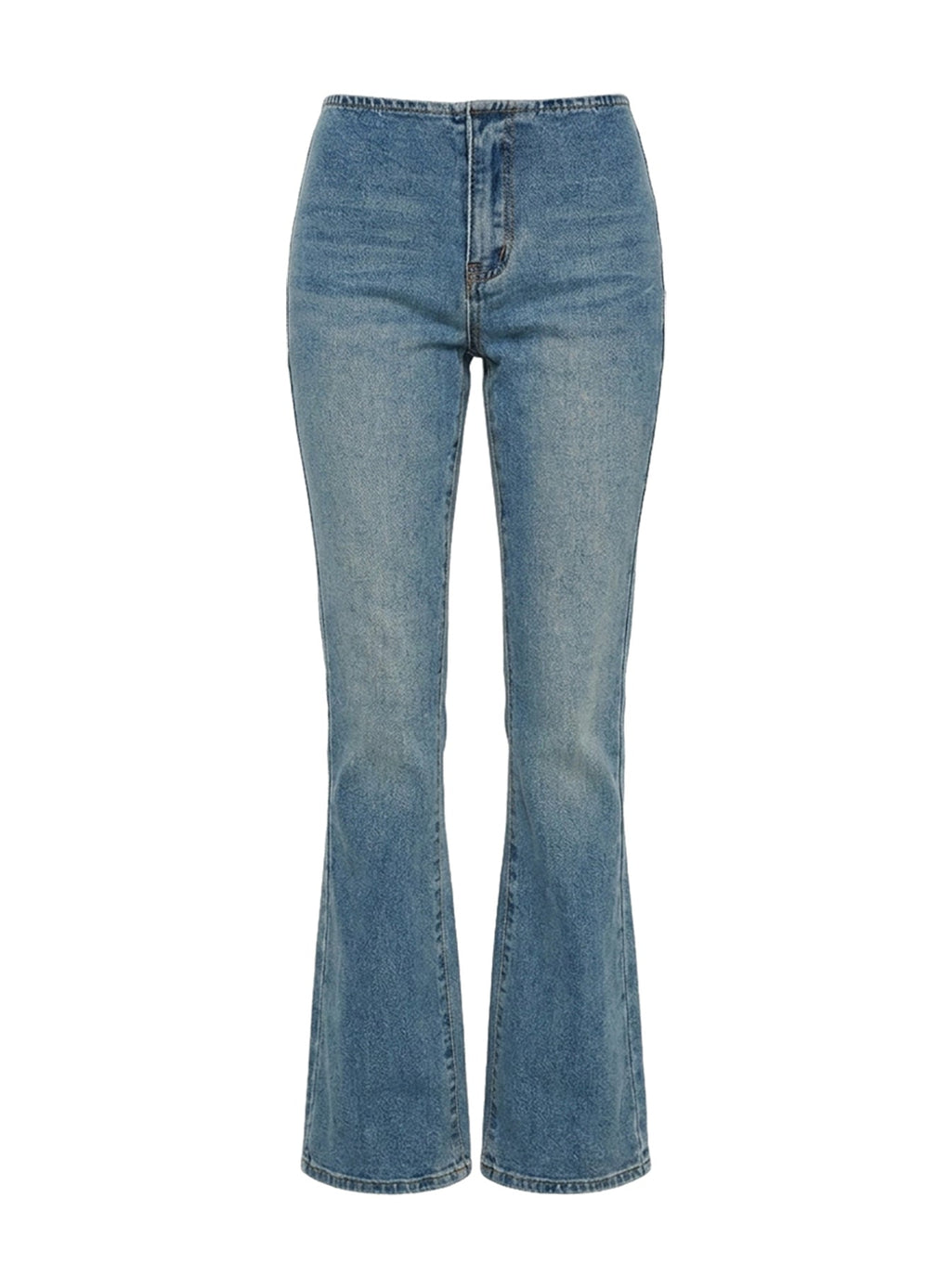 Flow Rider No Waist Low Rise Bootleg Jean Vintage Blue Wash