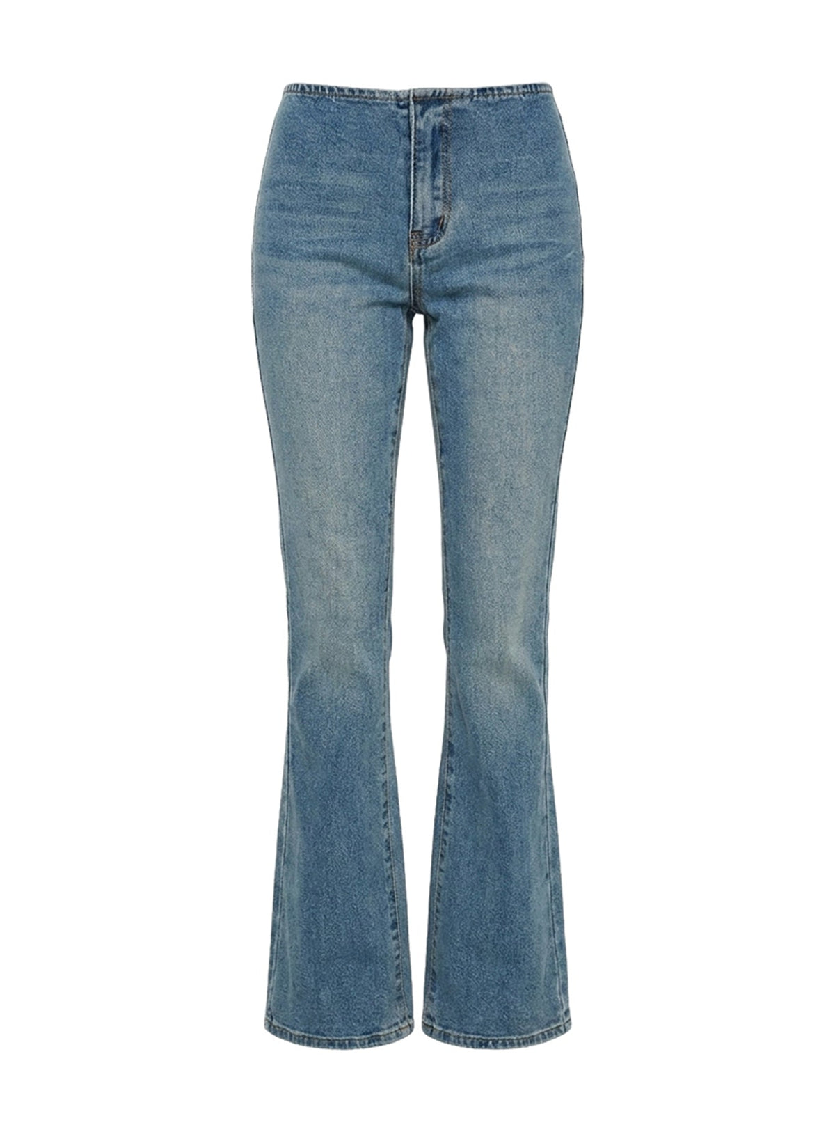 Flow Rider No Waist Low Rise Bootleg Jean Vintage Blue Wash