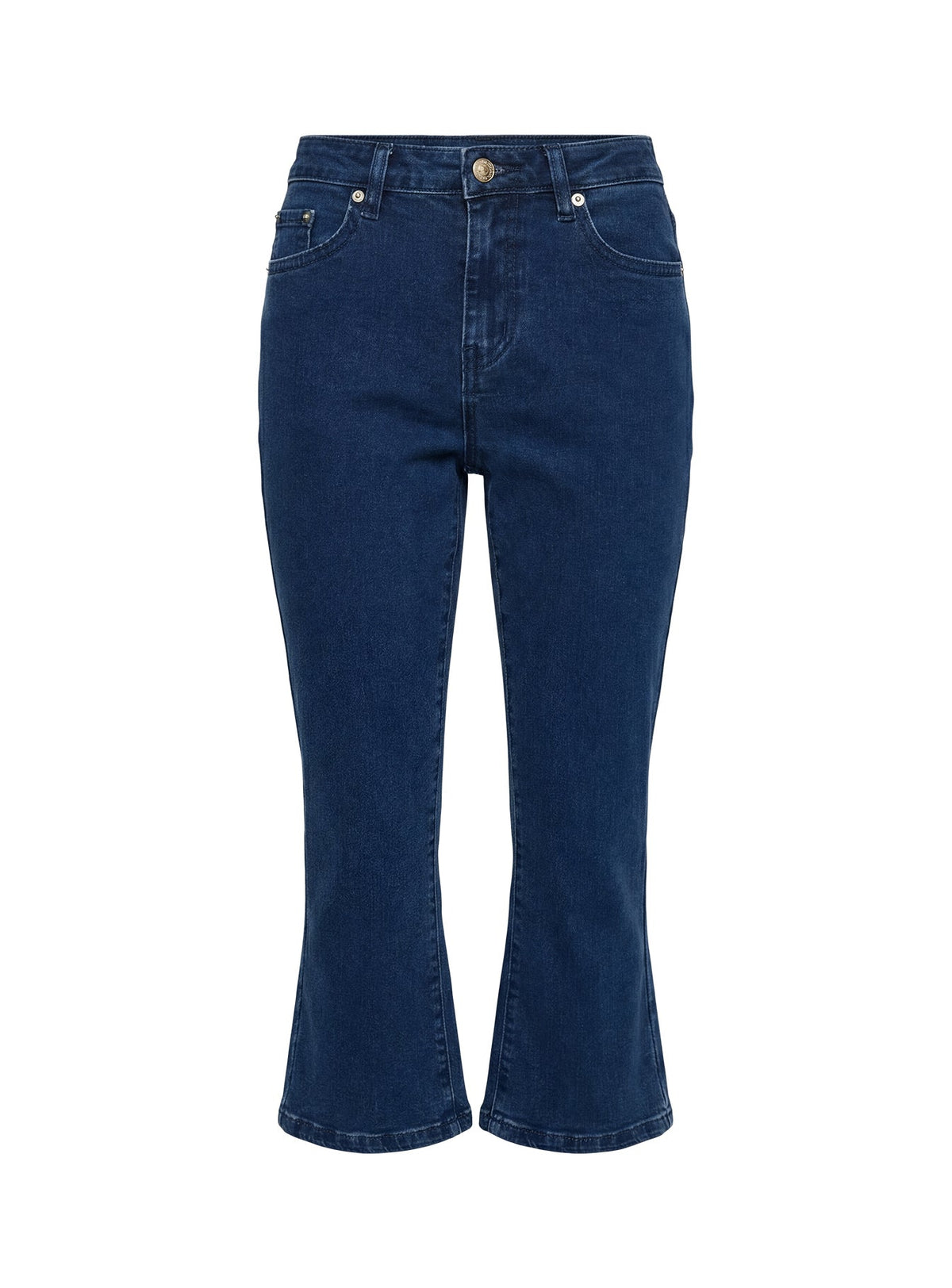 Kissimo Kick Flare Capri Pants Indigo Blue