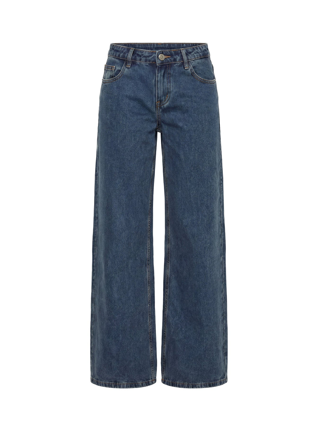 Picco Ultra Low Rise Wide Leg Jeans Dark Blue Wash Petite