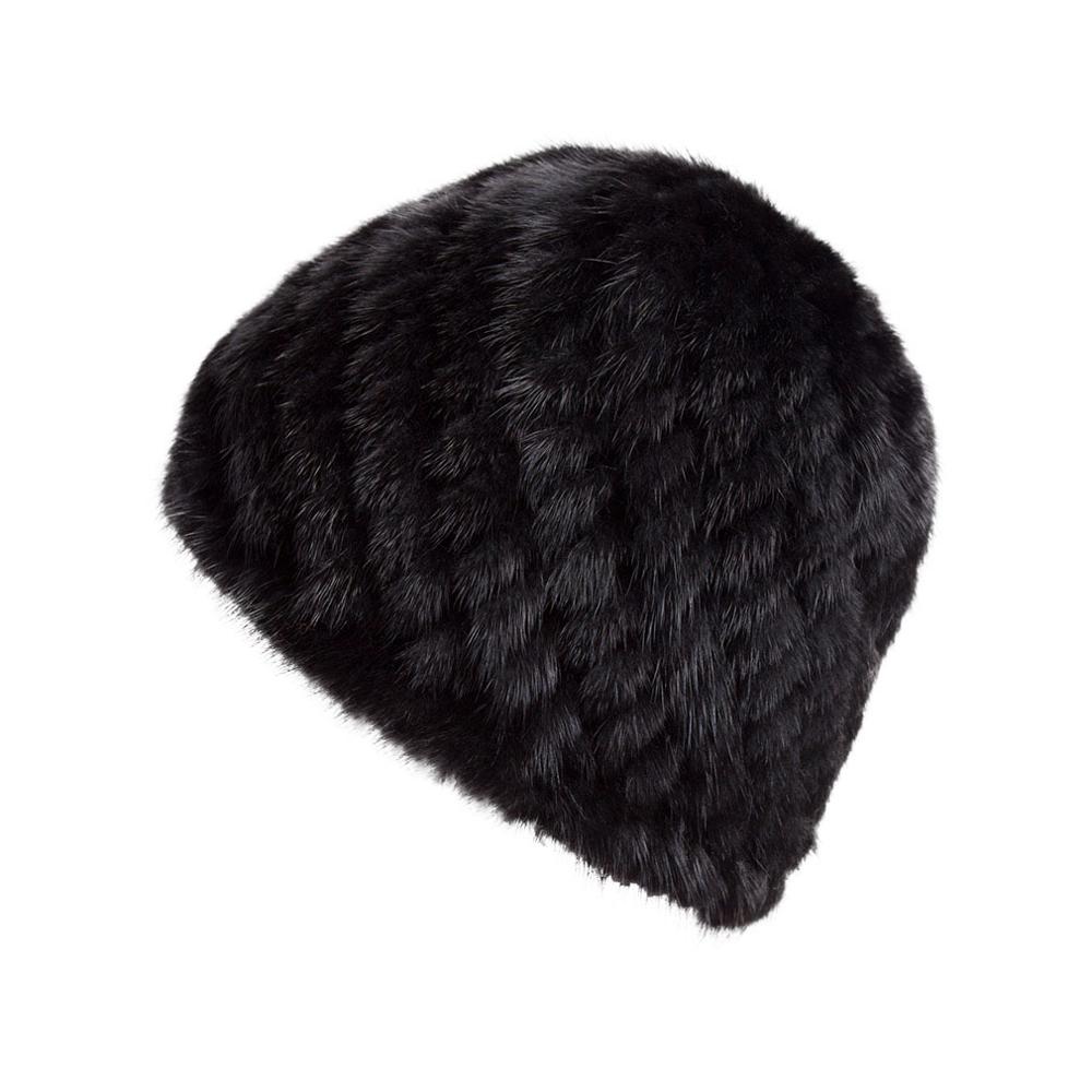 Womens Hats Winter Knitted Real Mink Fur Cap Women Fur Hat Winter Hat Headgear Ears Warmer Headdress Mink Women Hat Womens Hats & Caps Fur Story FS13603