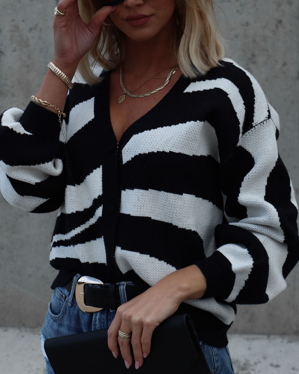 Outside The Box Knit Button Front Cardigan