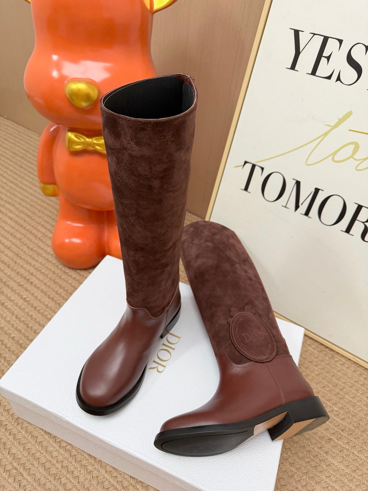 Dior 2026 Knee-High Boots Suede Leather 955993