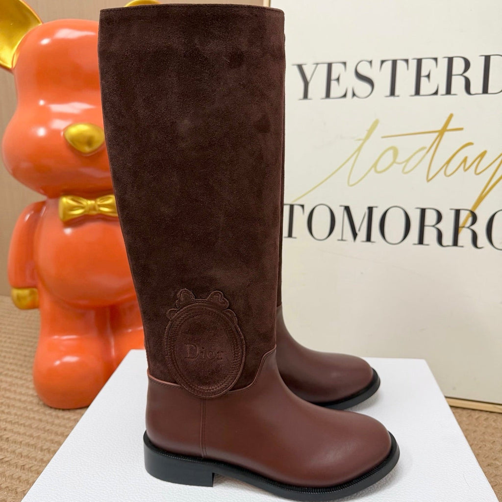 Dior 2026 Knee-High Boots Suede Leather 955993