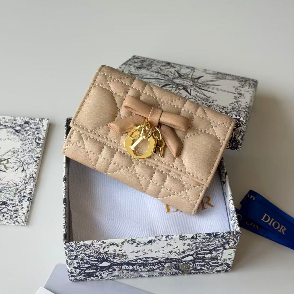 Dior 2026 Freesia Wallet and Card Holder Lambskin 156789