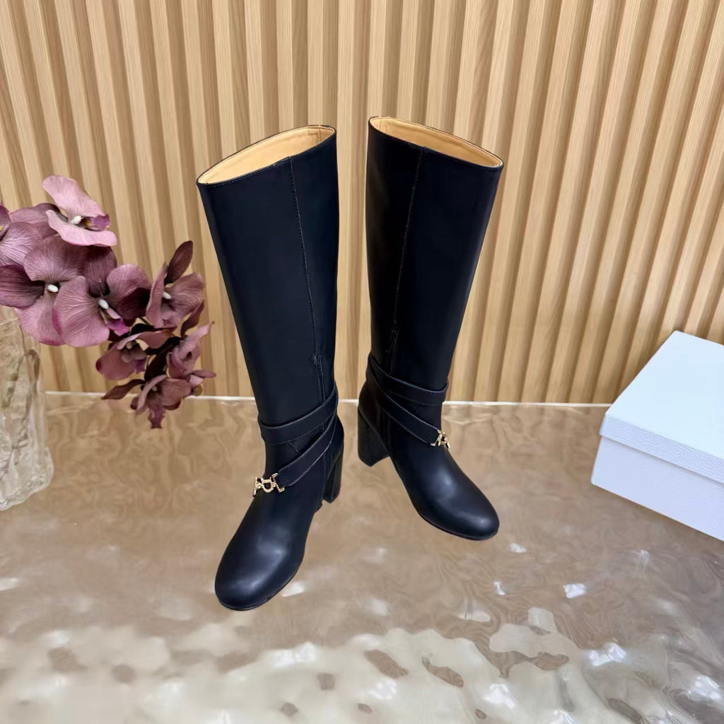 Dior 2026 Diorly Boot Black Shiny Calfskin