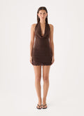 Jessika Mini Dress - Chocolate