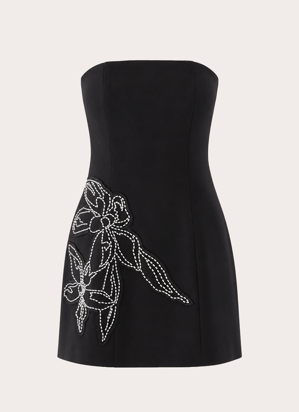 Marta Strapless Mini Dress - Black